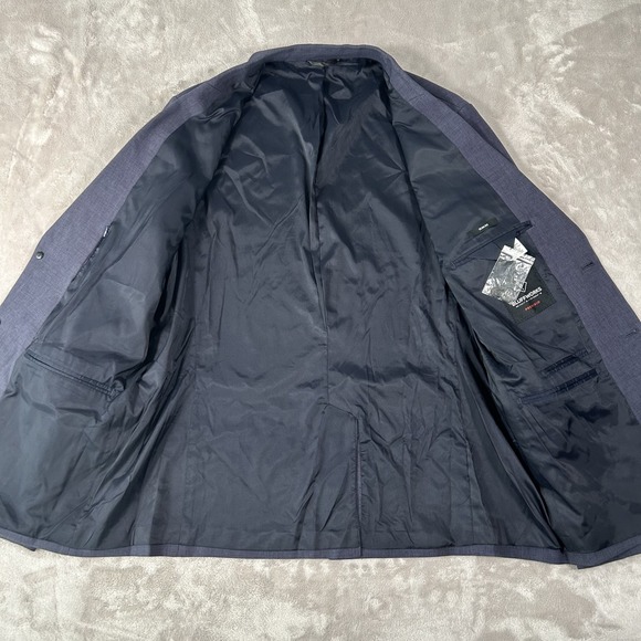 NWT Bluffworks Presidio Travel Blazer Men's Size 46L Slim Fit Navy Blue New - Picture 14 of 16